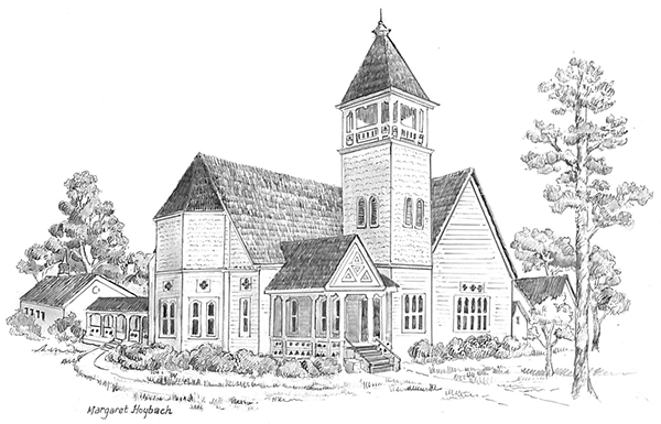 sketch of the church by a church member